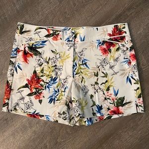 White House Black Market Floral Print Shorts 12